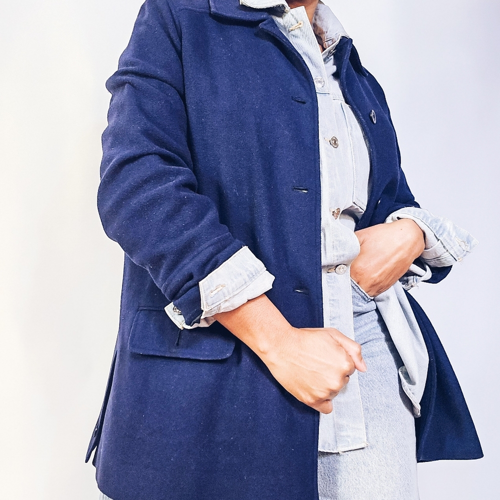 Cashmere Blend Pea Coat